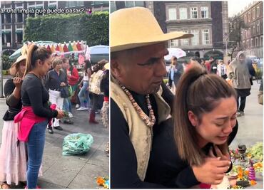 Video viral: mujer se siente mal durante ritual de limpieza espiritual en CDMX