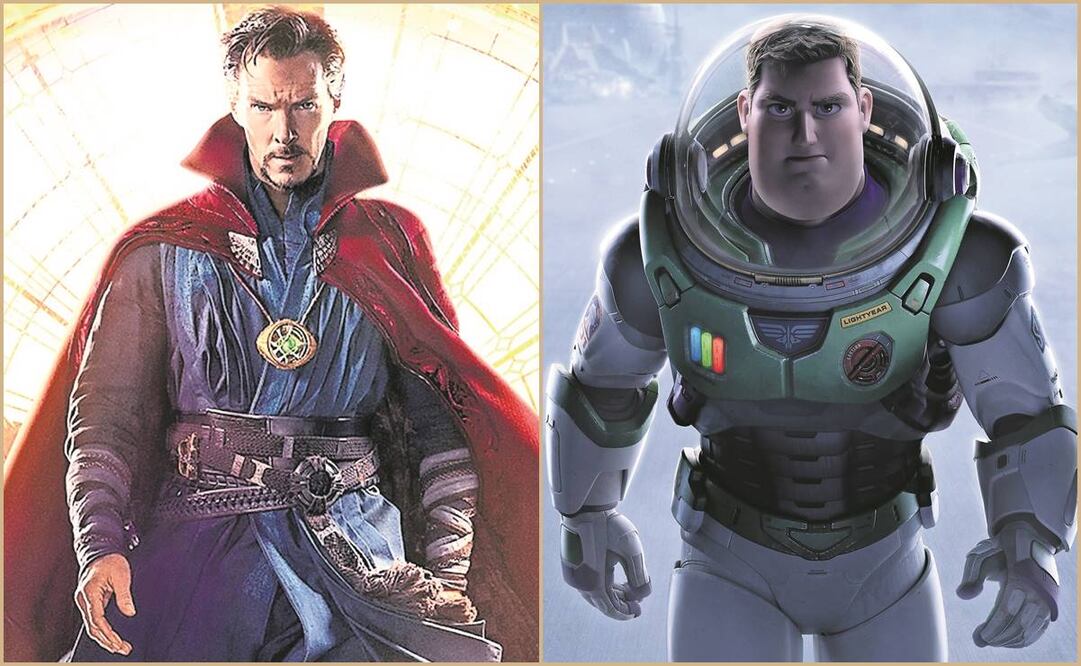 Dr. Strange y Lightyear. Foto: Archivo/EL UNIVERSAL.
