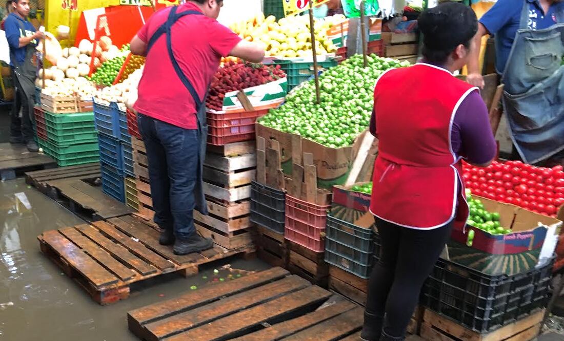 La actual central de abasto de Pachuca enfrenta múltiples problemas como la falta agua y drenaje (Foto: Agencia EL UNIVERSAL)