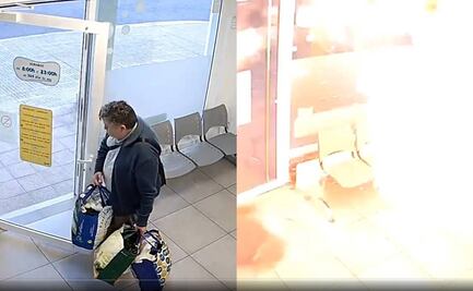 VIDEO: ¡Por poco! Hombre se salva de explosión en una lavandería y desata teorías en redes sociales