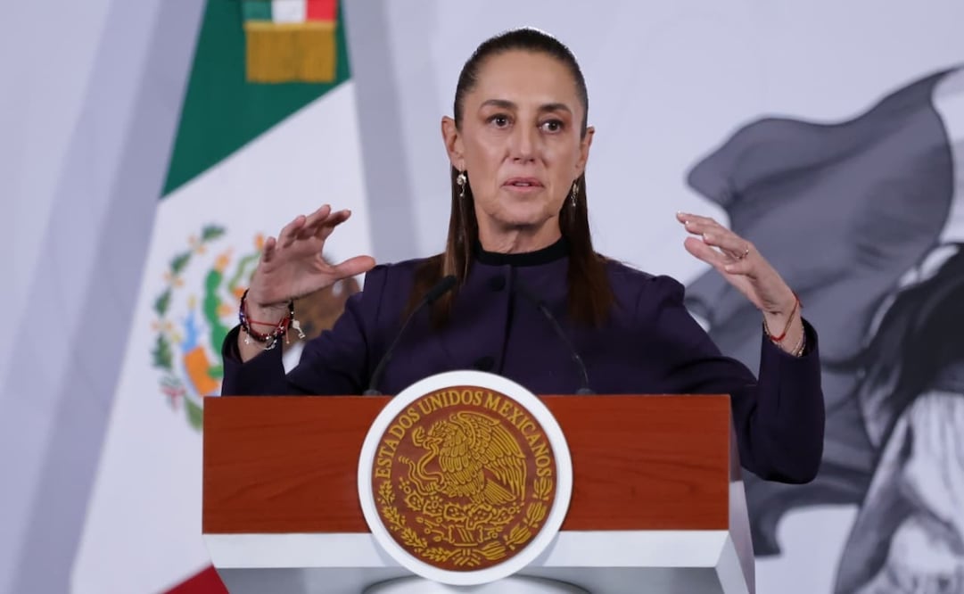 La mañanera del pueblo encabezada por la presidenta Claudia Sheinbaum Pardo, en el Salón Tesorería de Palacio Nacional el 18 de mayo de 2026. Foto: Fernanda Rojas/ EL UNIVERSAL
