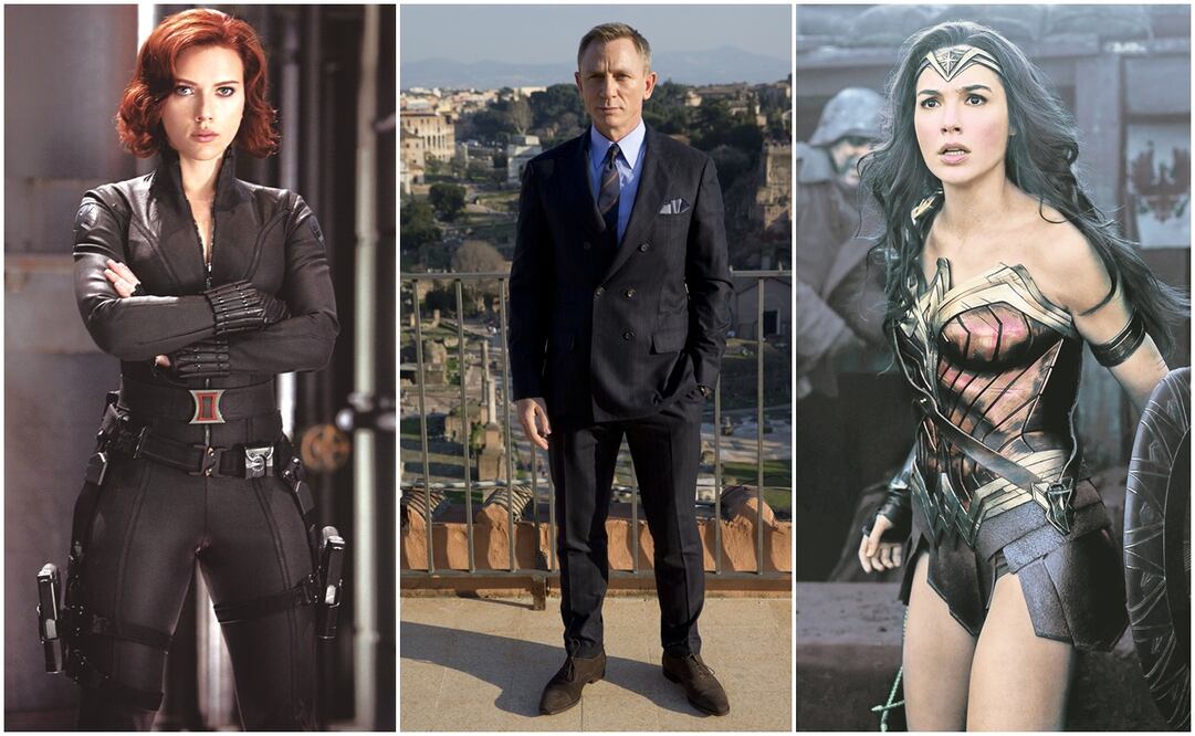 Black Widow, James Bond y Wonder Woman 1984 han creado mucha expectativa para el próximo año. Fotos: Archivo