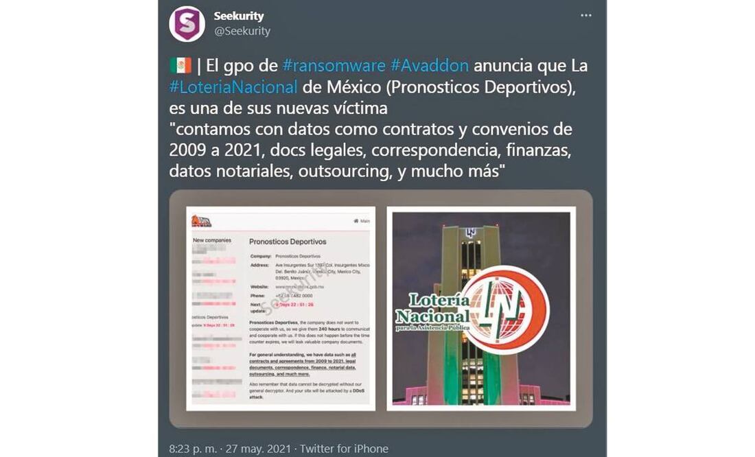 El secuestro comenzó el 27 de mayo, de acuerdo con la firma especializada Seekurity. Foto: Tomada de redes.