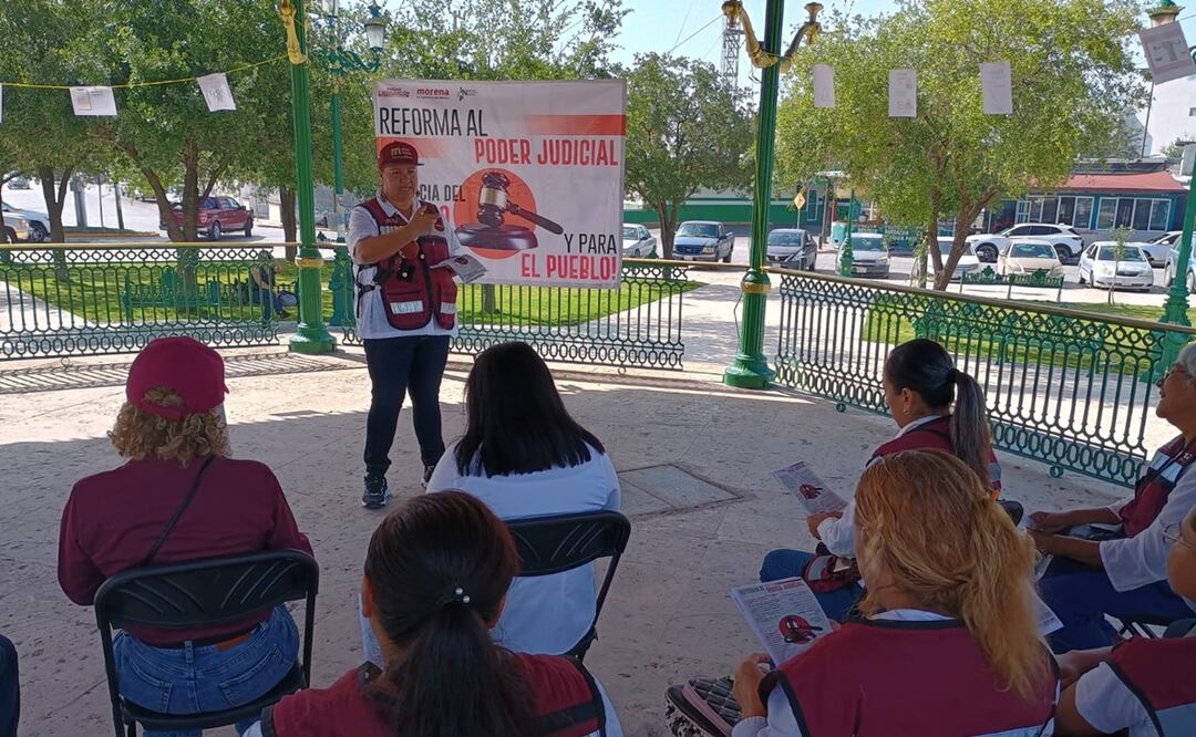 Morena informa sobre reformas al Poder Judicial en Tamaulipas. Foto: Sandra tovar