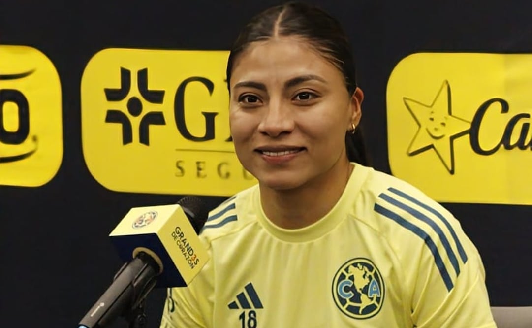 Nancy Antonio en conferencia de prensa previo al América vs Pumas Femenil. FOTO: Heydrich Velázquez Rojano/ EL UNIVERSAL