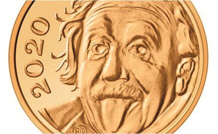 Suiza emite la moneda de oro más pequeña del mundo con el rostro de Einstein