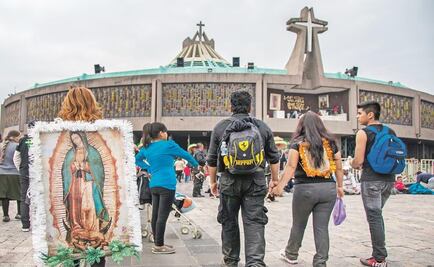 Peregrinos se dirigen a la Basílica de Guadalupe