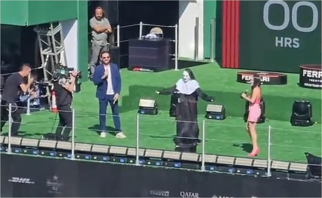 La monja en el GP de México FOTO: ESPECIAL