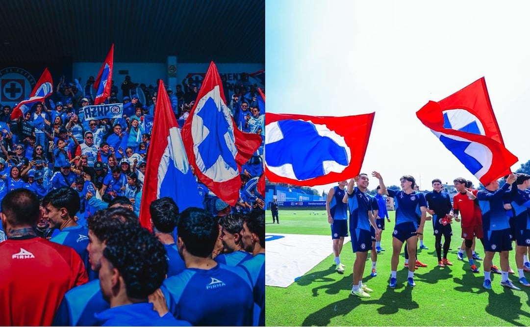 Cruz Azul recibe espectacular banderazo de cara a la final contra Pumas - Fotos: @CruzAzul en X