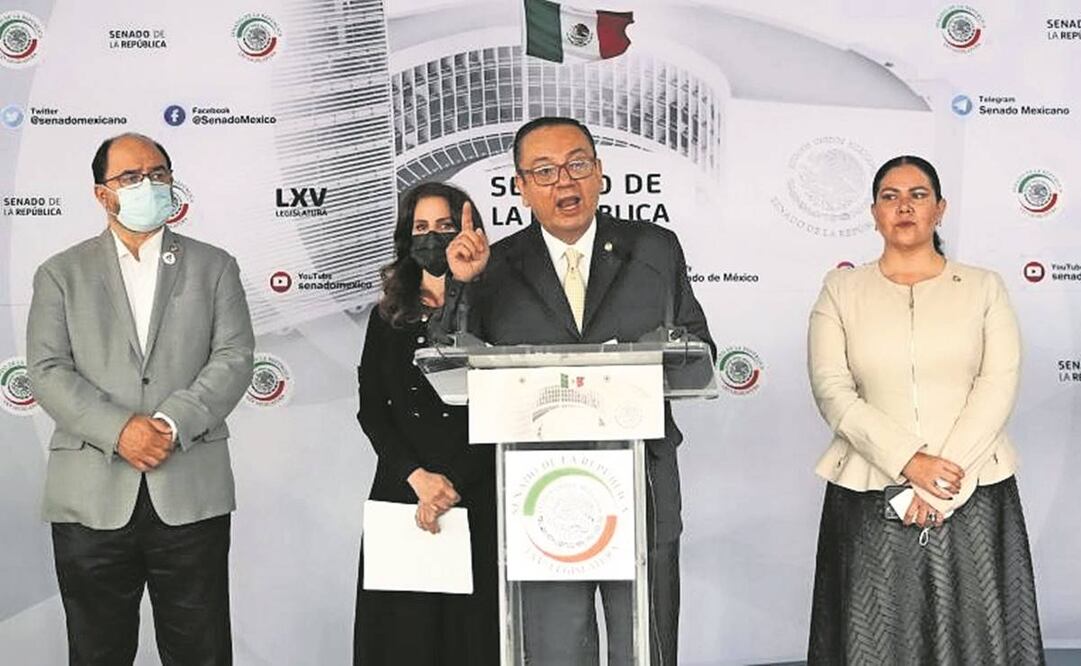 Los senadores del Grupo Plural acusaron que desde Palacio Nacional se busca estigmatizar la labor de los periodistas mexicanos. Foto: Especial.