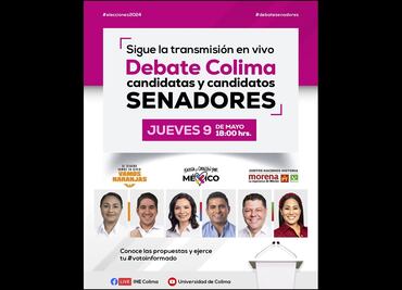 Por falta de quórum, cancelan debate entre candidatos al Senado en Colima