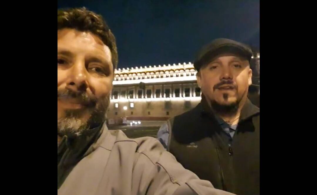 Luis Urbina y Roberto Rojo, miembros del colectivo "Sélvame del Tren". Foto: Captura de pantalla 
