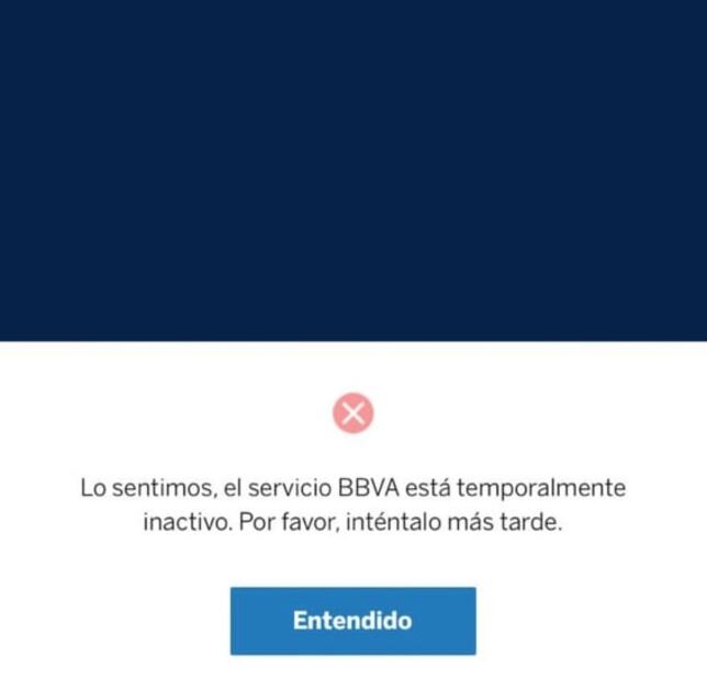 Reportan fallas en servicio de cajero y en app de BBVA