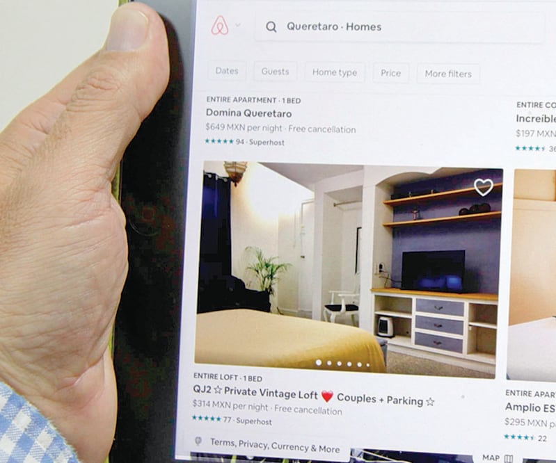 Aportación. En 2019, Airbnb contribuyó con 200 millones de pesos del impuesto local al hospedaje en ocho estados. ARCHIVO EL UNIVERSAL