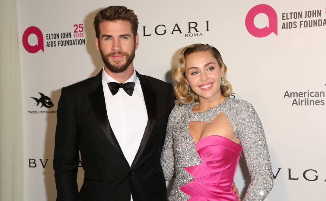 Miley Cyrus y Liam Hemsworth. Foto: Archivo  