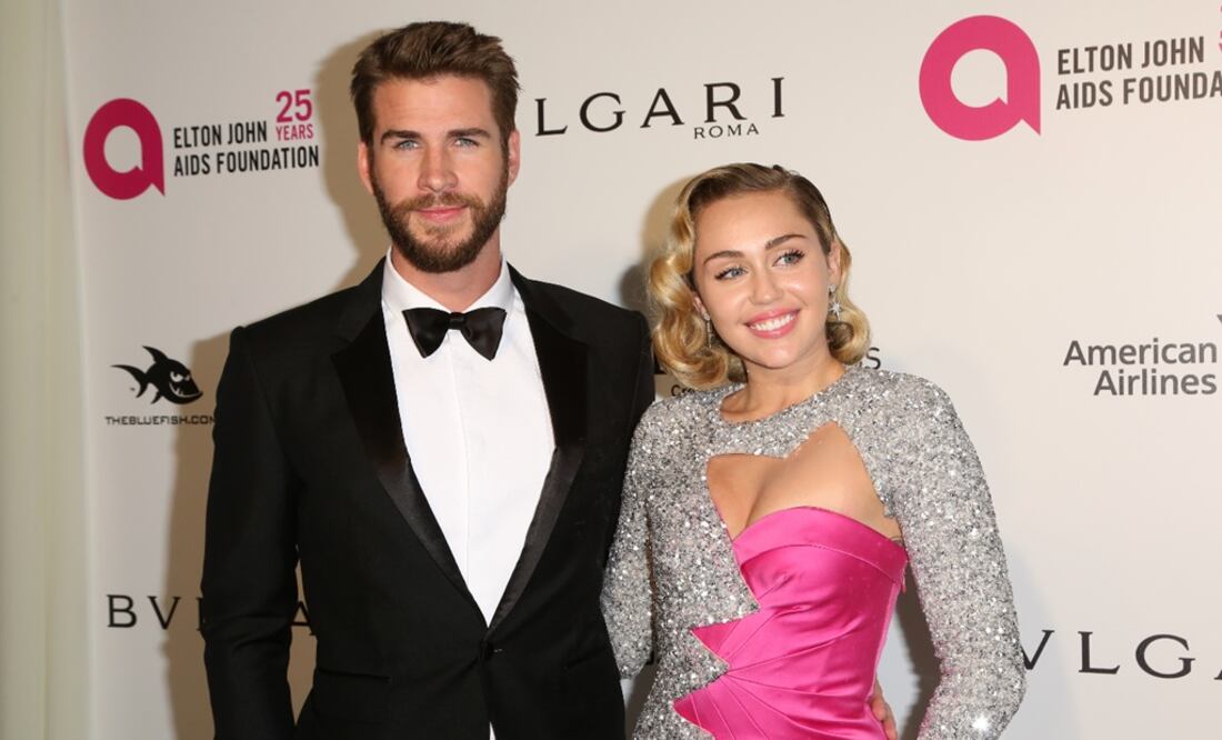 Miley Cyrus y Liam Hemsworth. Foto: Archivo