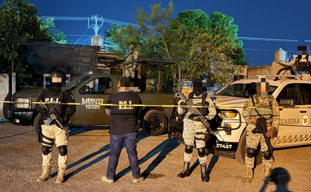 En el operativo participaron elementos del Ejército, Marina, Guardia Nacional, Fiscalía General del Estado y Secretaría de Seguridad Pública. Foto: Especial