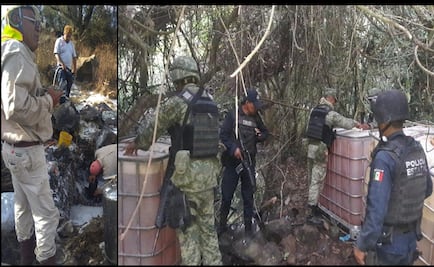 Recuperan miles de litros de combustible robado en Hidalgo y Oaxaca