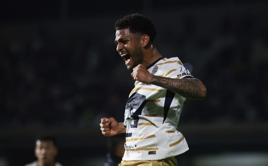 Pumas en festejo, tras imponerse ante Querétaro - Carlos Mejía/EL UNIVERSAL