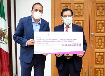 Gobierno de Morelos paga al ISSSTE deuda que dejó anterior administración