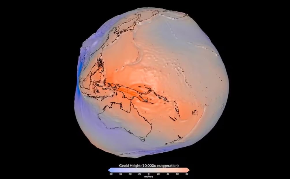 La representación del planeta Tierra difundida por la NASA. Foto: NASA / Vía X
