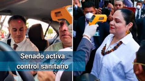 Senado activa control sanitario en su edificio por coronavirus