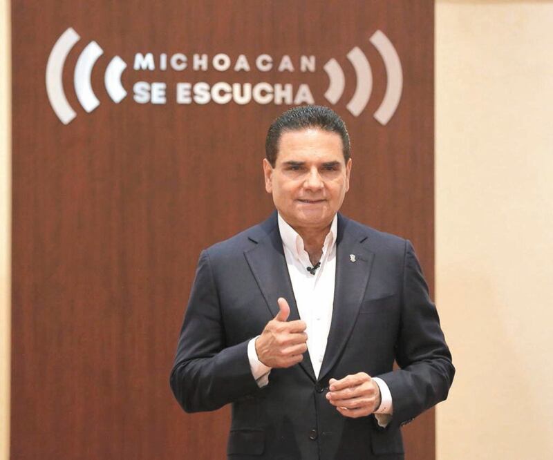 El gobernador Silvano Aureoles Conejo dio un mensaje a la ciudadanía en el que expresó la petición que le hizo al Presidente de la República. Foto: Especial