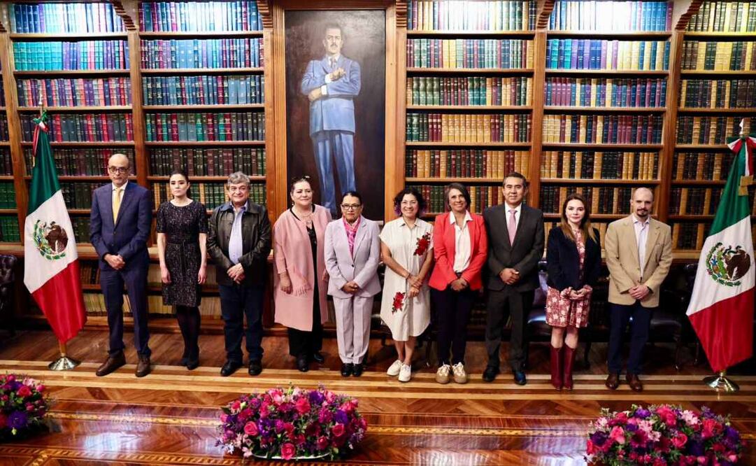 Reunión de Segob con integrantes del INE. Foto: X @rosaicela_