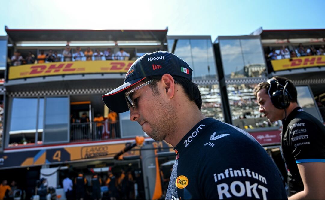 Checo Pérez empezó con "el pie izquierdo" el Gran Premio de Mónaco - Foto: EFE