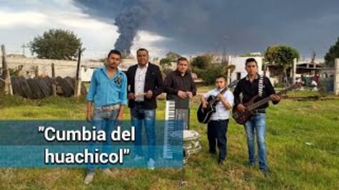 Graban la "cumbia del huachicol" durante explosión de ducto de Pemex en Hidalgo