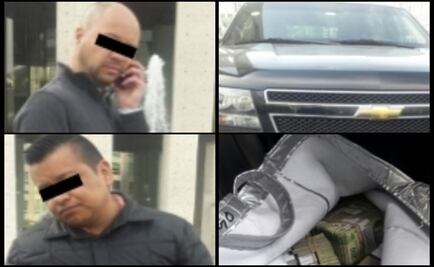 Detienen a dos con 5 mdp dentro de camioneta en Álvaro Obregón