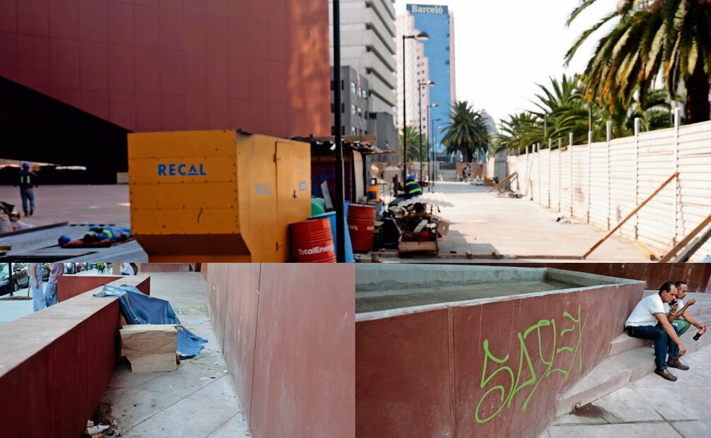 El perímetro del archivo luce abandonado, incluso ya presenta vandalismo.  Fotos: Juan Boites/ EL UNIVERSAL.