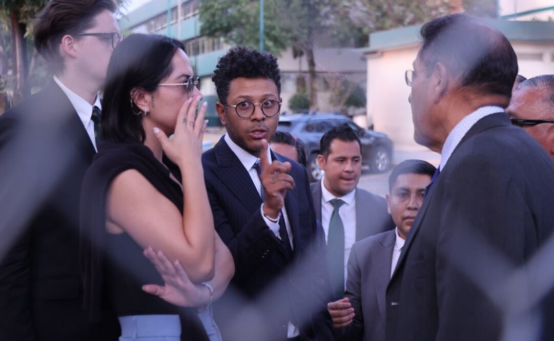 Kalimba a su salida del Reclusorio Oriente, donde se celebró una audiencia respecto a su caso. Foto: Cuartoscuro.