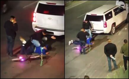 Escoltas armados someten a ciclista en San Luis Potosí; todo por reclamarles obstrucción de ciclovía