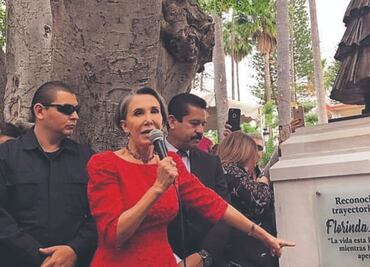 Rechazan en Zacatecas manifestación contra la actriz Florinda Meza; se apuntan más de 12 mil para tumbar estatua