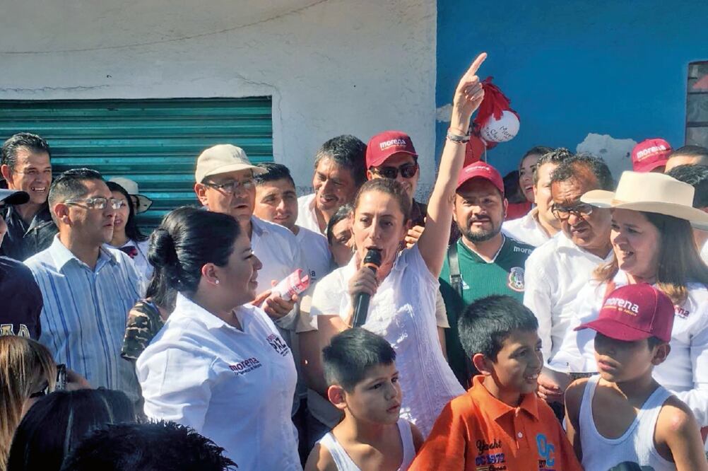 En Venustiano Carranza, ante reclamos por el colapso del Rébsamen por el 19-S, Claudia Sheinbaum pide a los electores no ceder al miedo ni vender su voto. Foto: CORTESÍA