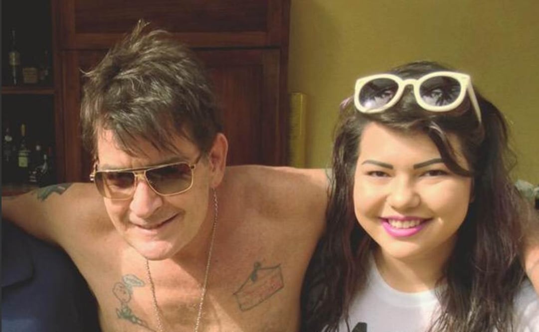 La joven compartió la foto para demostrar que había conocido a Sheen Foto:@arcticjessica