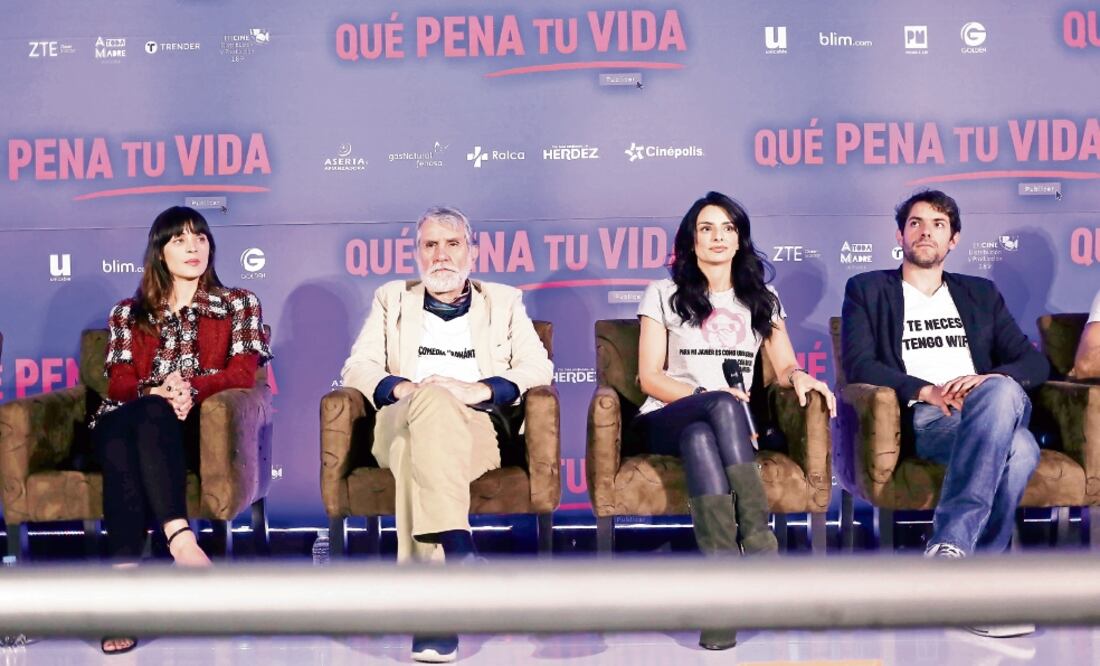 Ilse Salas, el director Luis Eduardo Reyes, Aislinn y José María de Tavira. (AGUSTIN SALINAS. EL UNIVERSAL)
