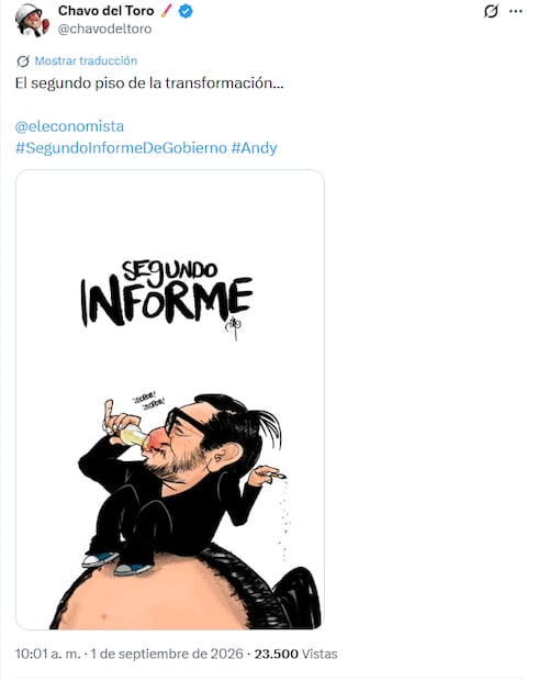 Cónclave de Andy y Gonzalo López Beltrán protagoniza cartones de la prensa nacional. Foto: Captura de pantalla X