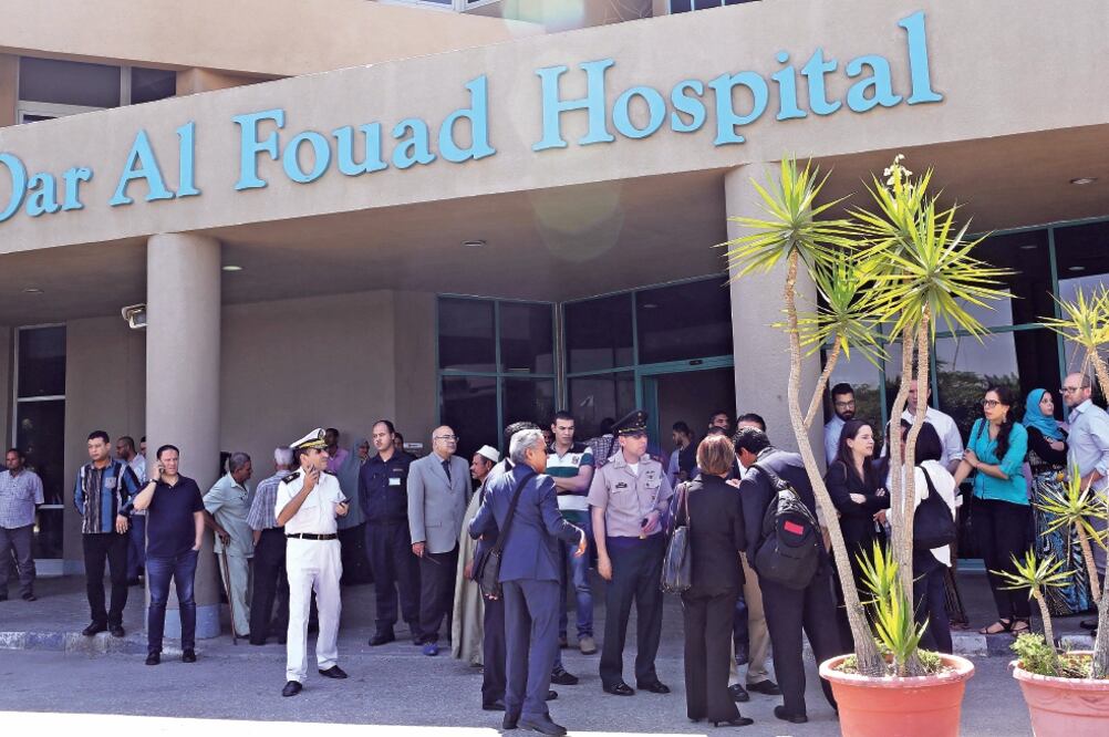 La Cancillería analiza regresar al territorio nacional a los mexicanos heri do s durante el ataque, quienes son atendidos en el hospital Dar Al Fouad (ASMAA WAGUIH. REUTERS)