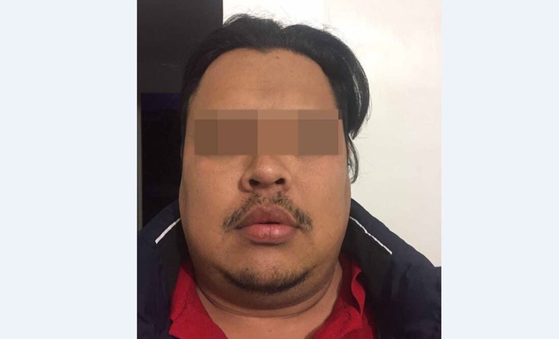 Eleazar Palomo Castillo, de 27 años de edad, fue aprehendido por personal de infantería de Marina. Foto: Especial