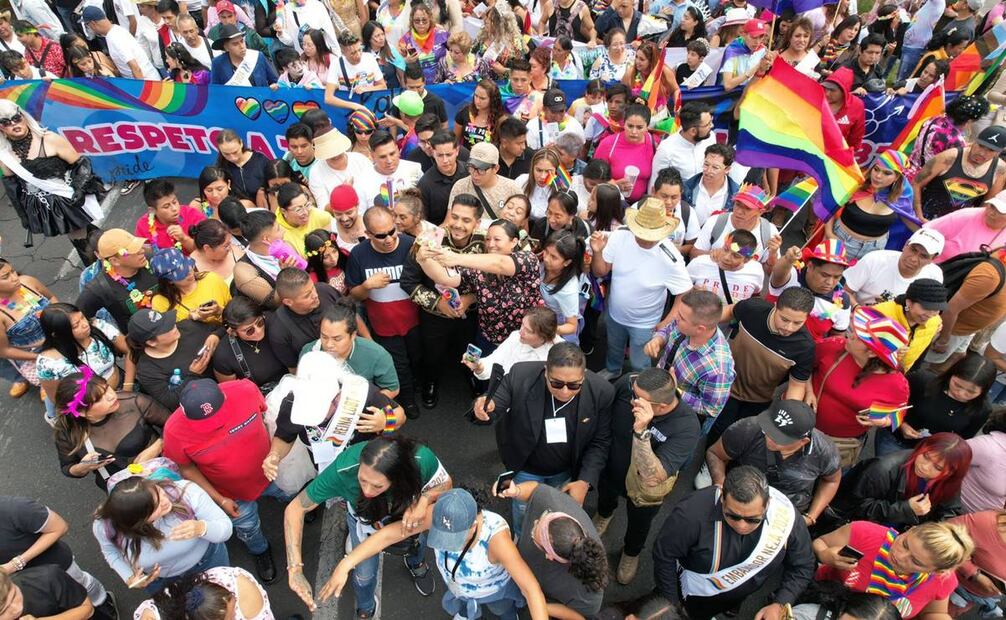 Marcha LGBTIQ en Nezahualcóyotl. Foto: Especial