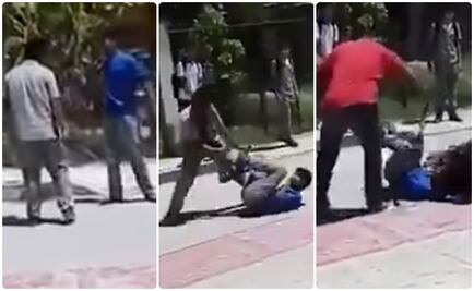 A cinturonazos, maestro detiene pelea en Chiapas