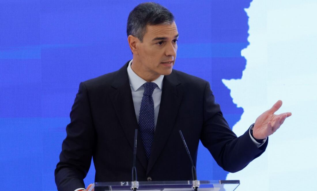 El presidente de España, Pedro Sánchez, inaugura este 2 de octubre en Madrid una jornada sobre el impacto de las inversiones y reformas del Plan de Recuperación en la transformación de las pymes española. Foto: EFE
