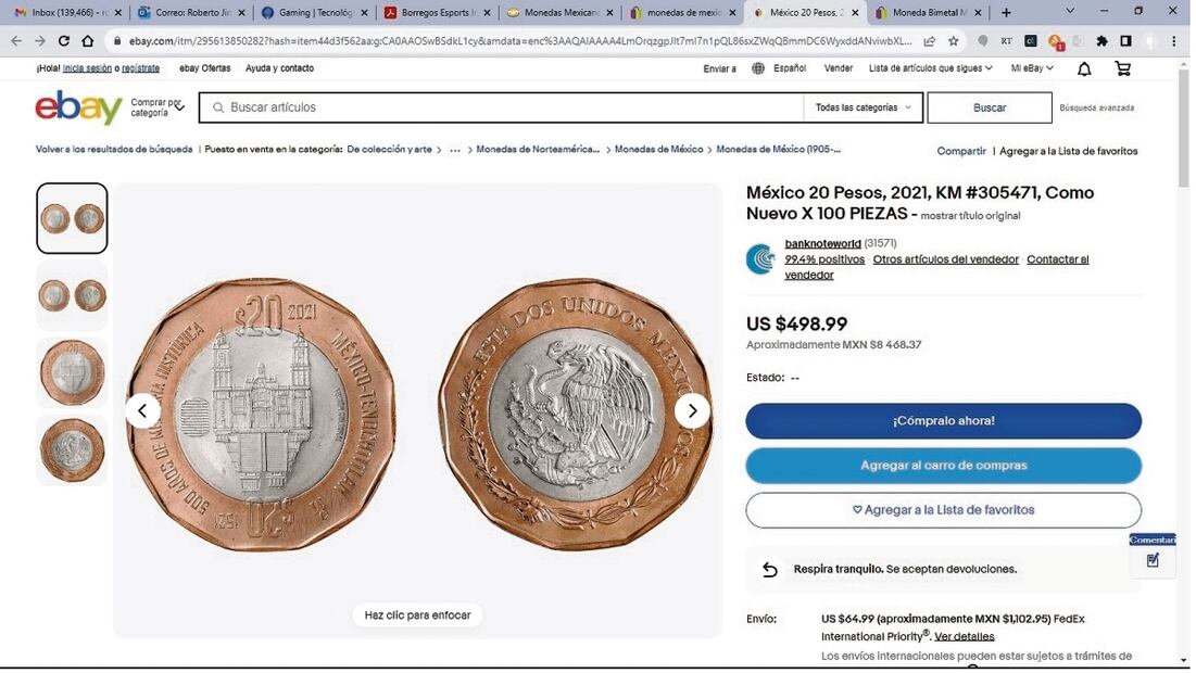 Alertan de engaños en compraventa de monedas y billetes