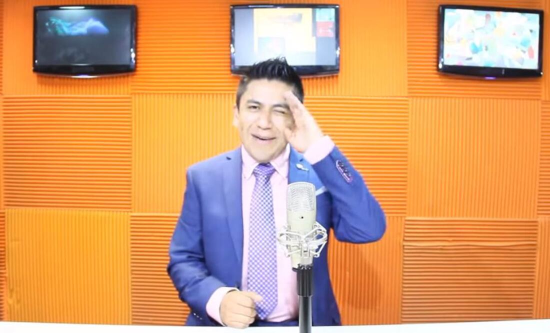 Enrique Vera también es locutor. FOTO: Captura.