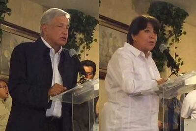Haremos valer triunfo de Delfina pacíficamente: AMLO