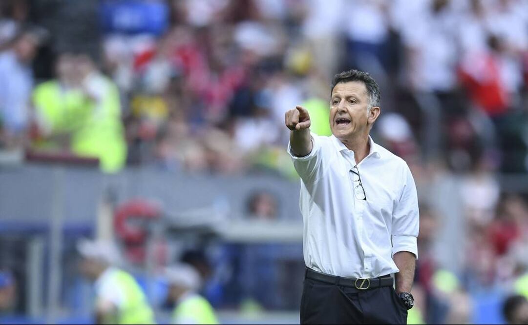 Juan Carlos Osorio durante un juego de la Copa del Mundo Rusia 2018. FOTO/IMAGO7