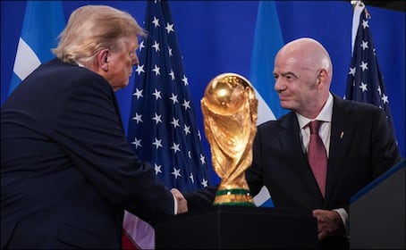 Infatino elogia a Donald Trump previo a la Final: "Este Mundial no habría sido un éxito sin usted”