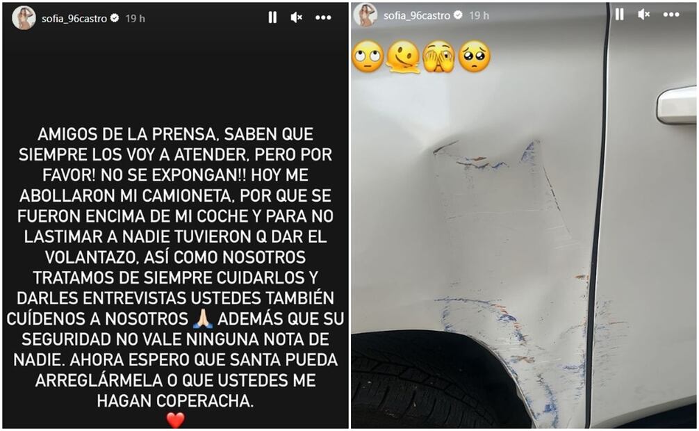 El reclamo de Sofía Castro.